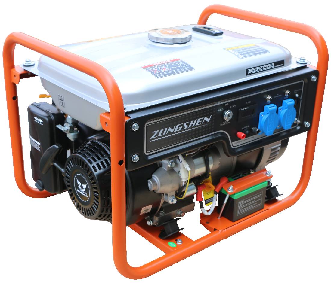Бензиновая электростанция Бензогенератор ZONGSHEN PB 5000 E