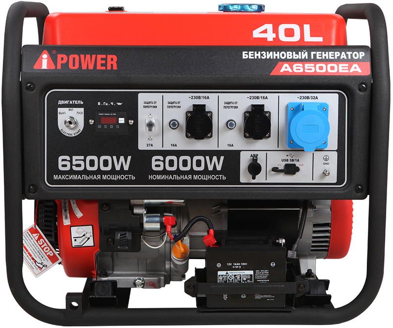 Бензиновая электростанция Бензогенератор A-iPower A6500EA
