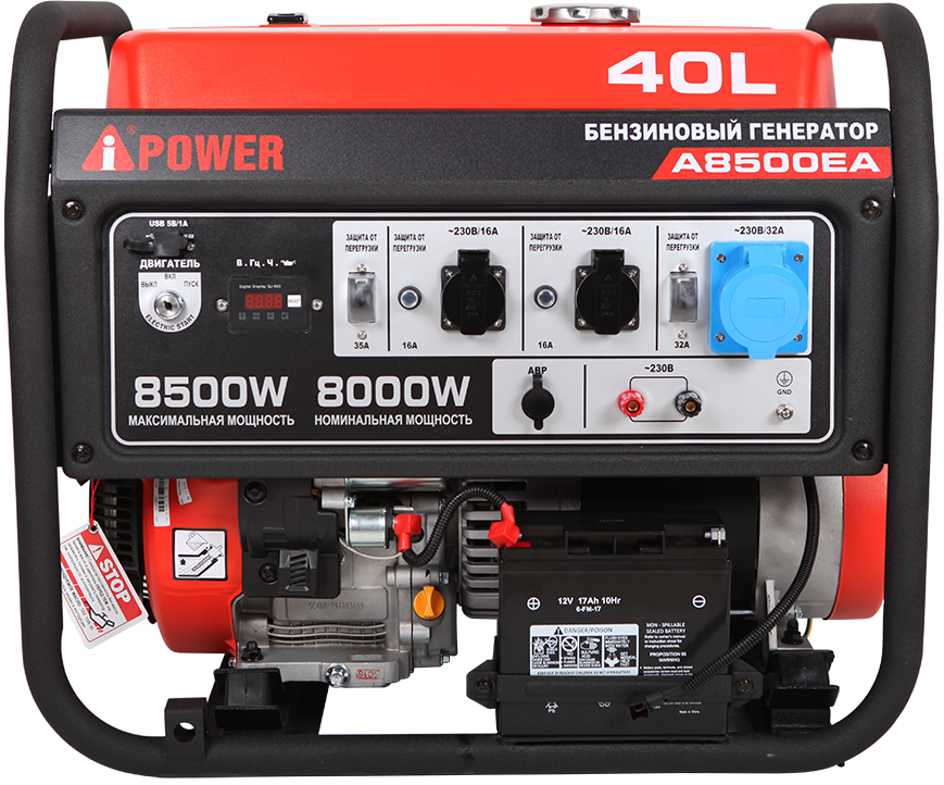 Бензиновая электростанция Бензогенератор A-iPower A8500EA