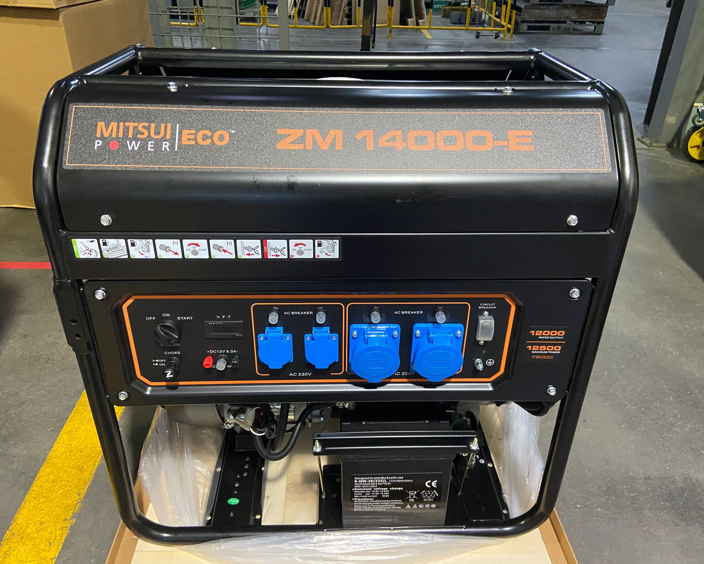 Бензиновая электростанция Бензогенератор MITSUI ECO ZM 14000 E