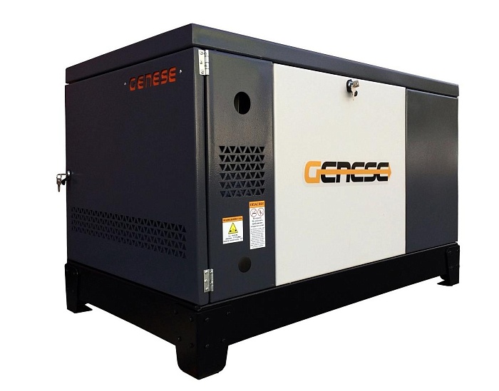 Газовая электростанция Genese Standard 12000T Neva в кожухе